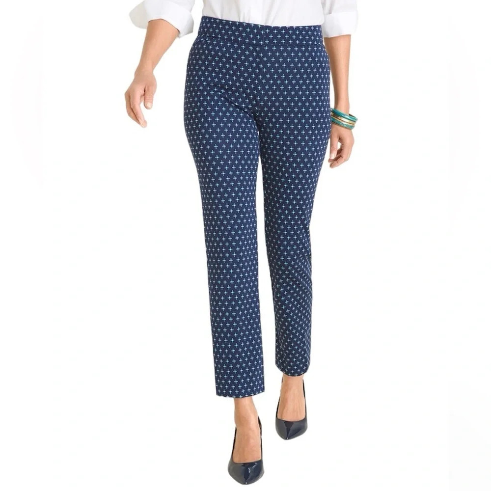 Perfect stretch by CHICO'S, Anchor Sail Pants, Ankle Lenght, Size 1.5 (M/10)
